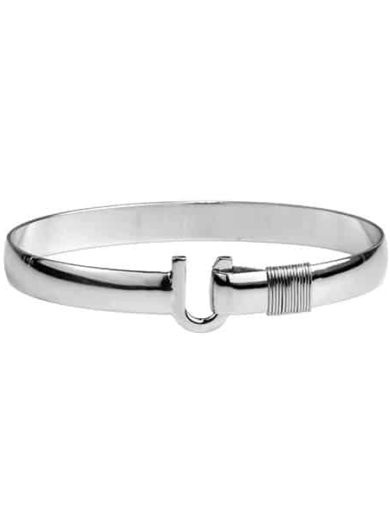 8mm All Sterling Silver Caribbean Hook Bracelet