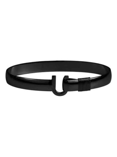 8mm 7.5”-9" Black Titanium Original Hook Bracelets